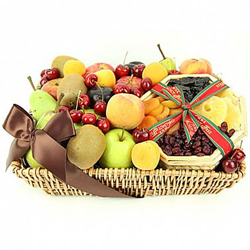 Tropical Mix Fruit Basket:Send Grandparents Day Gifts to UK