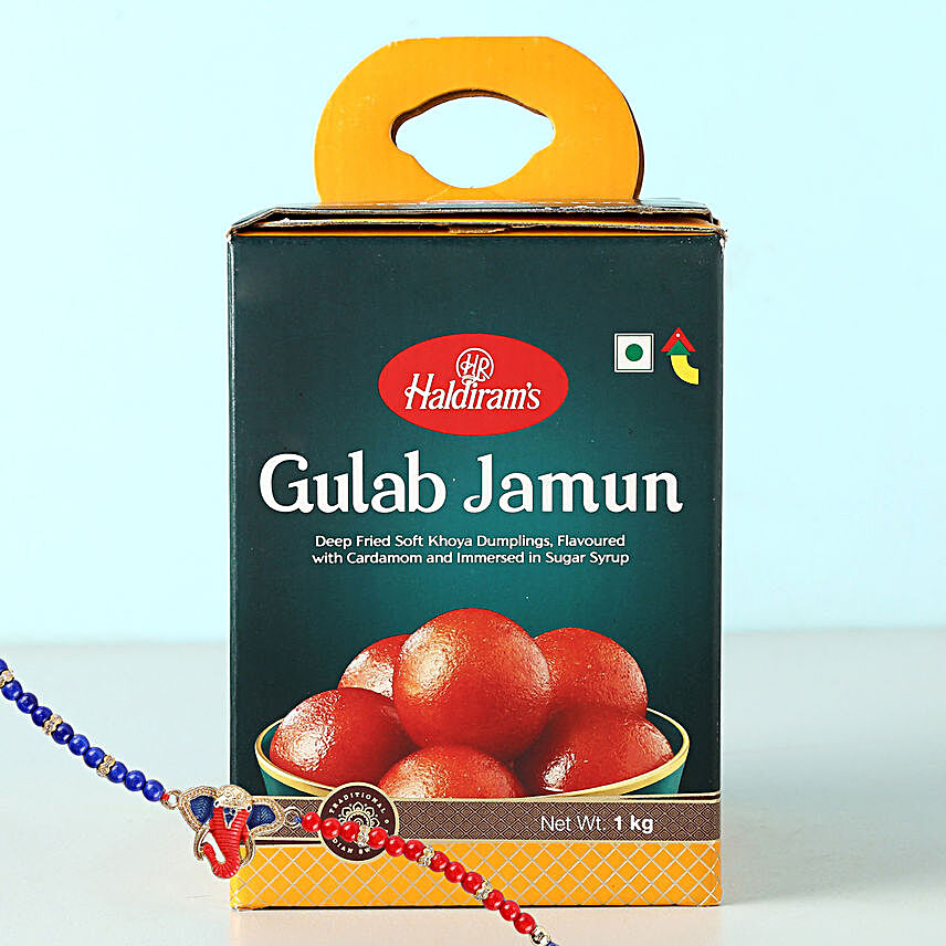 Gulab Jamun And Attractive Rakhi Combo