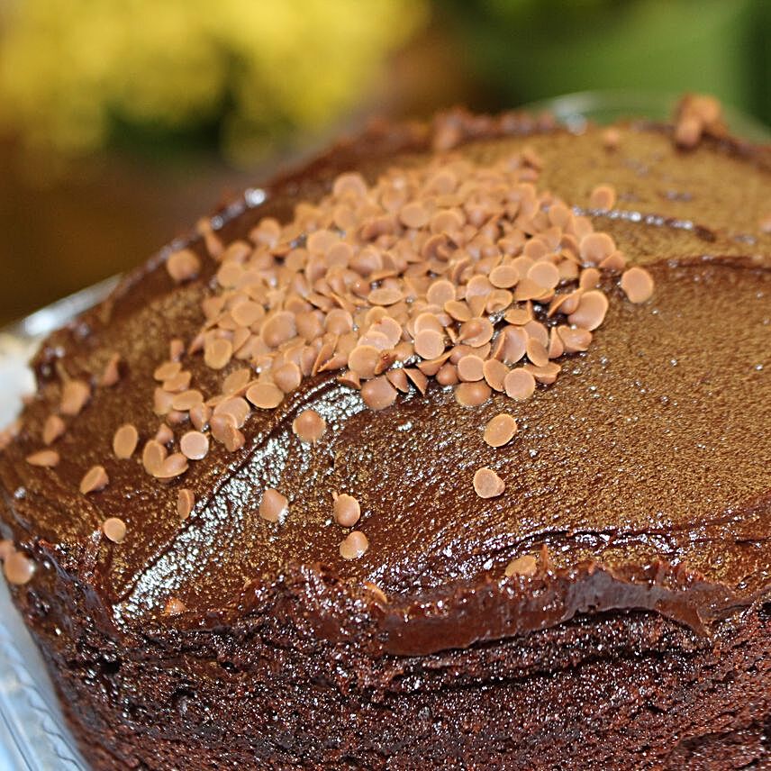 Simple Sprinkle Chocolate Cake