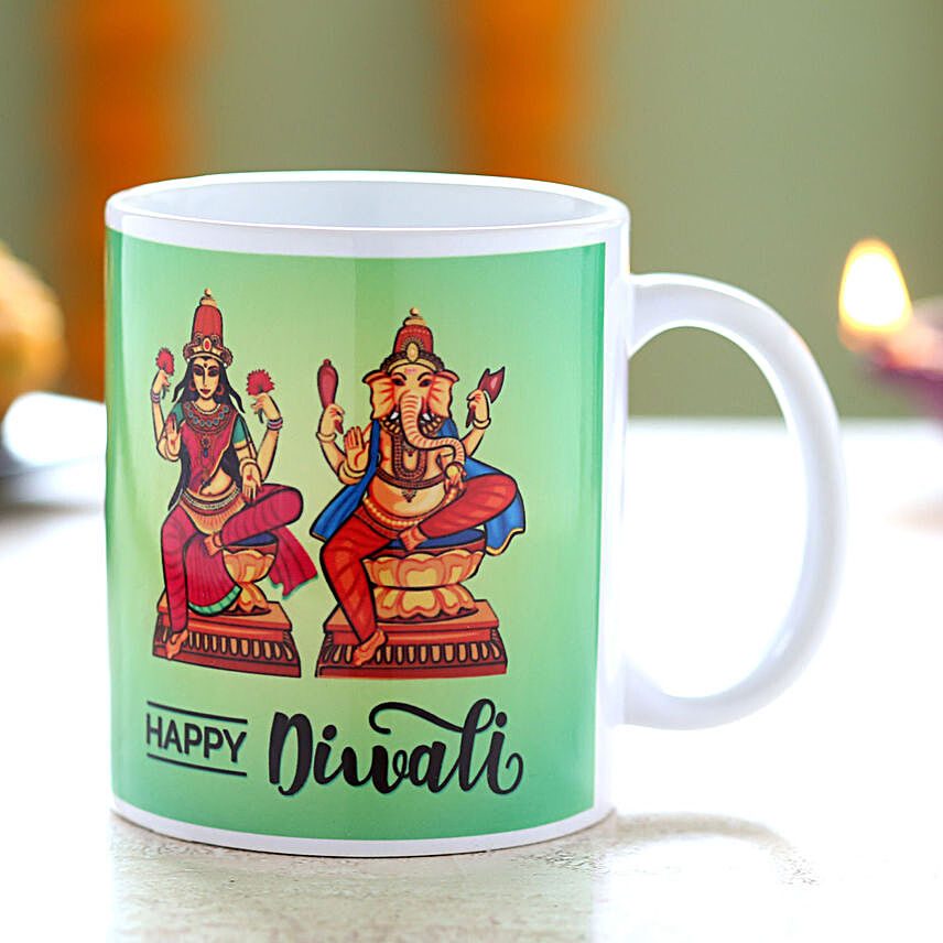 Printed coffee mug for diwali