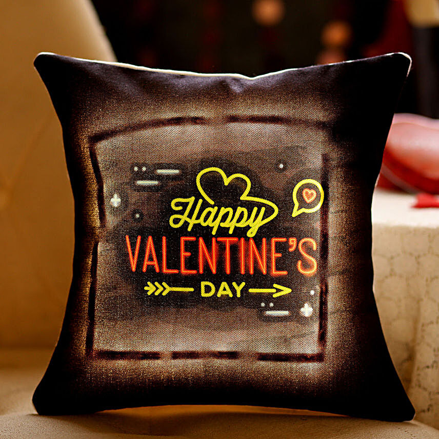Valentines Greetings LED Cushion