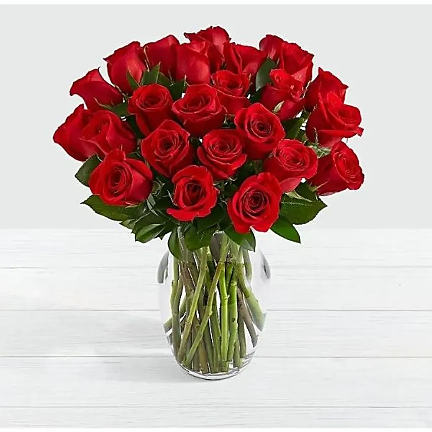 Enchanting 24 Red Roses