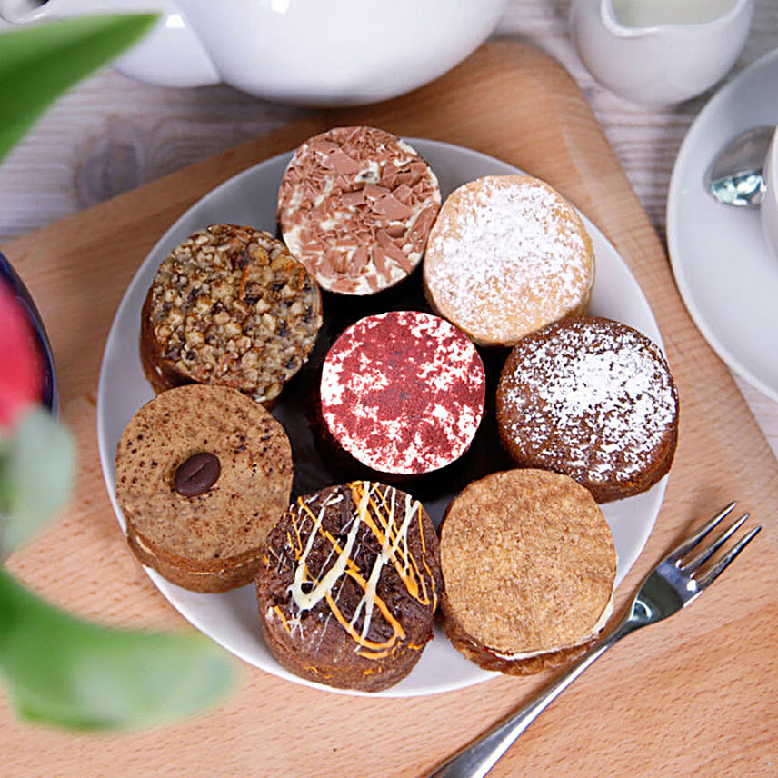 Mini Cakes-4 Pcs:Thanksgiving Gifts to UK