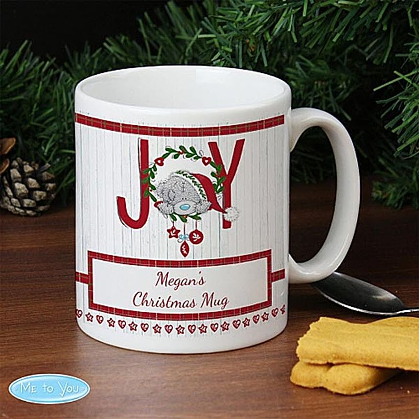 Personalised Christmas Joy Mug