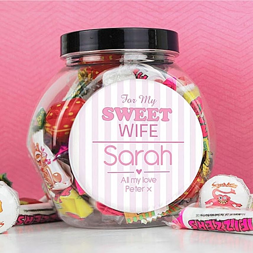 Personalised Jar Of Sweets:Sweets to UK