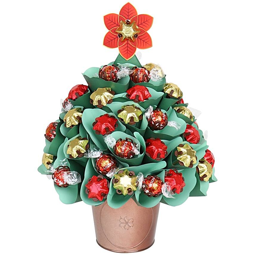 Festive Traditional Chocolate Christmas Tree