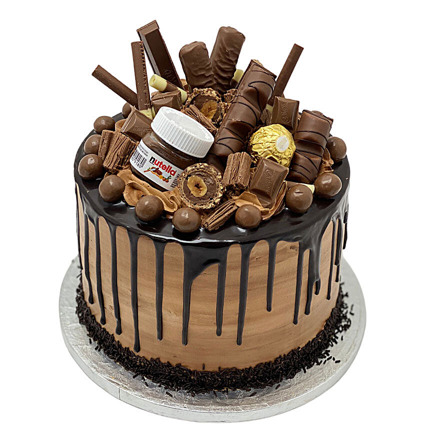 Naughty Nutella Temptation Cake Tower:Send Anniversary Cakes to UK