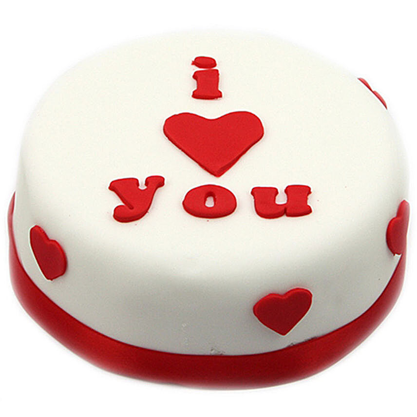 I Heart You Pretty Cake