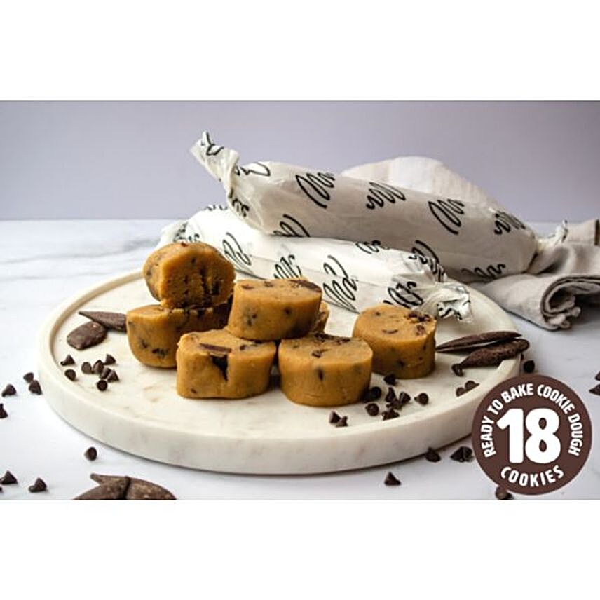 Dark Chocolate Chip Cookie Dough Rolls:Chocolate Delivery in London UK