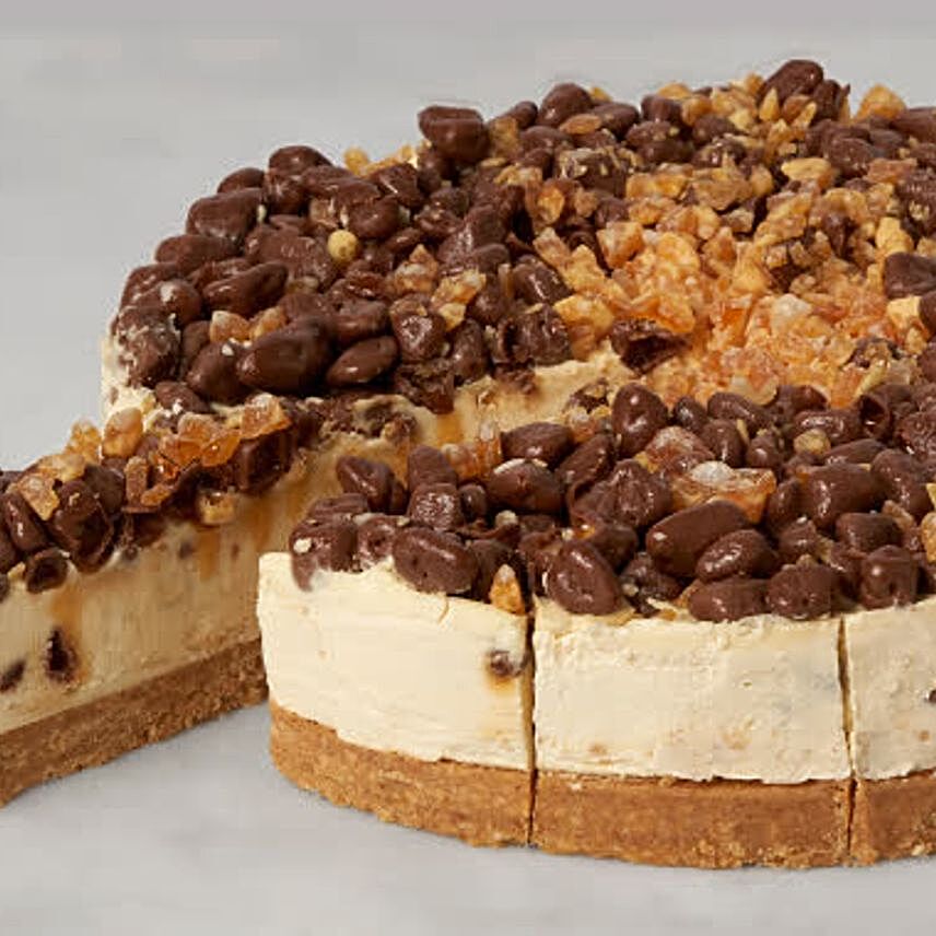Christmas Honeycomb Golden Nugget Cheesecake:Cheesecakes Delivery in UK