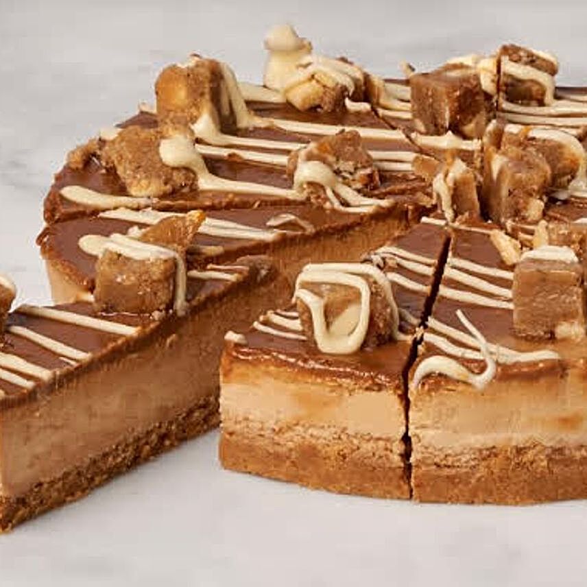 Christmas Special Salted Caramel Blondie Cheesecake