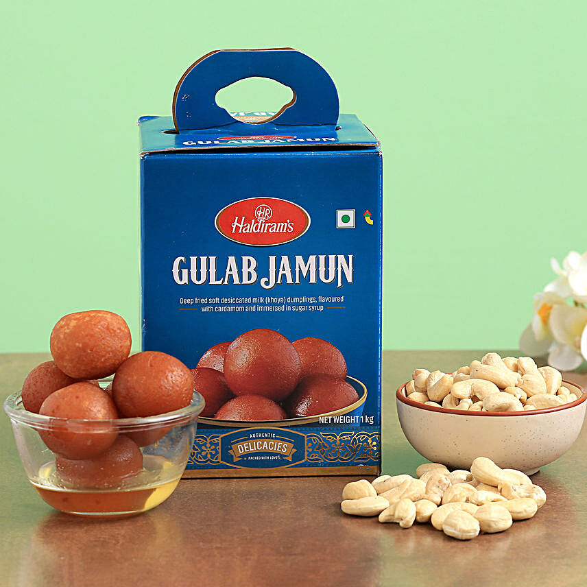 Haldiram Gulab Jamun And Cashews Combo