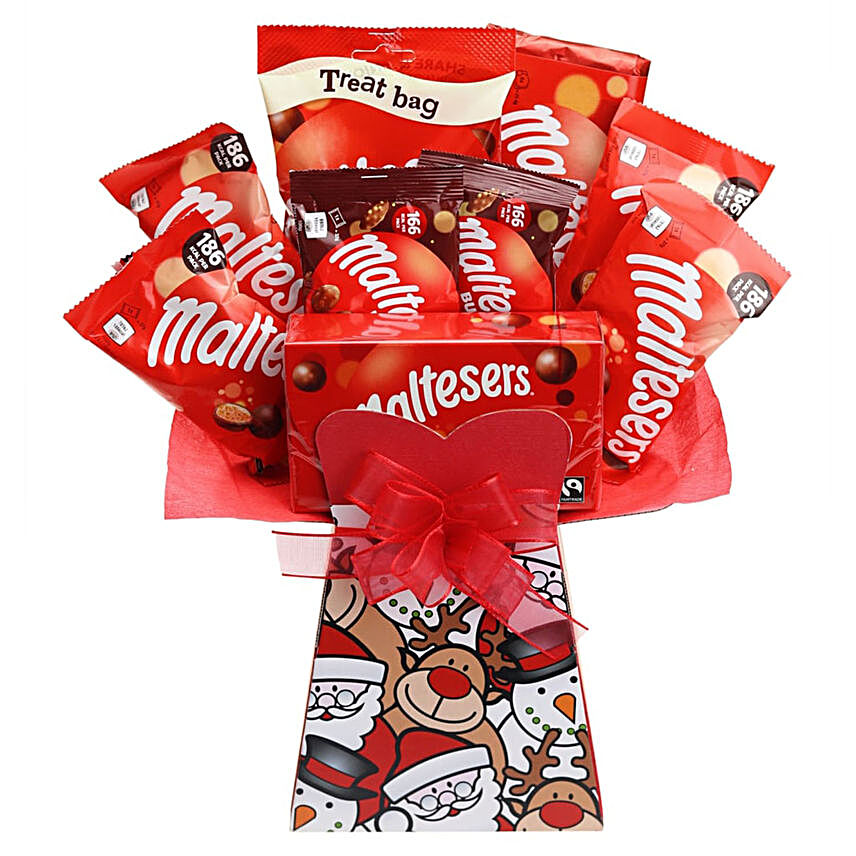 Christmas Special Maltesers Chocolates Bouquet
