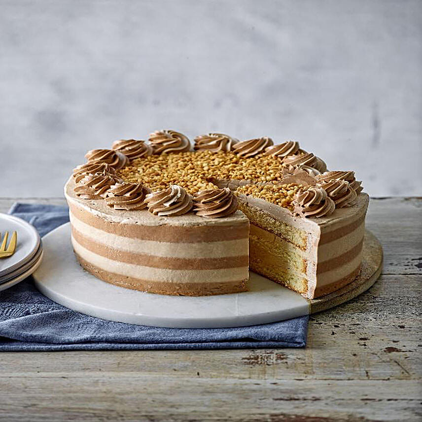 Tempting Peanut Butter Gateau Cake