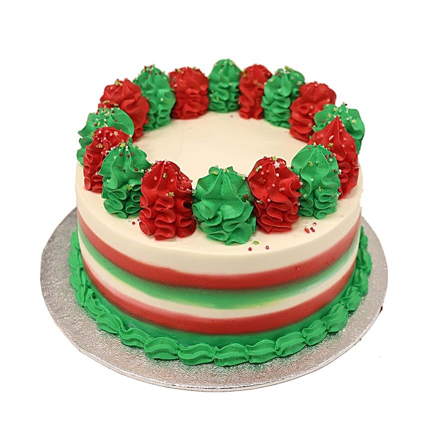 Christmas Pompom Cake