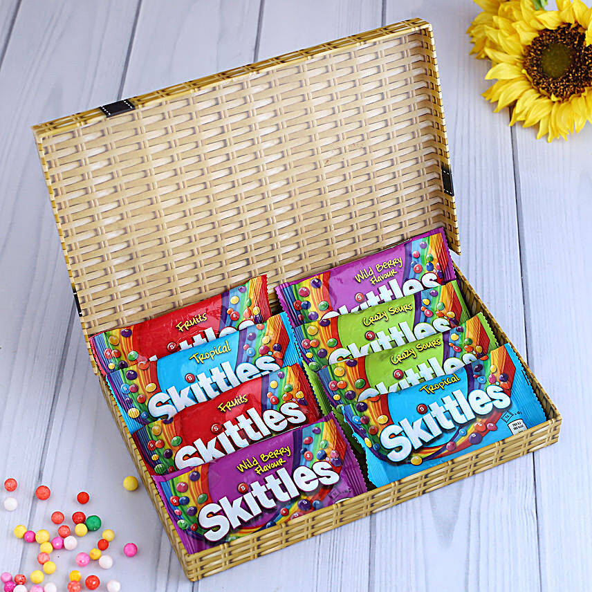 Skittles Box:New Year Gifts to UK