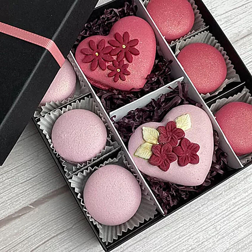 Pink Macarons Gift Box 8 Pcs