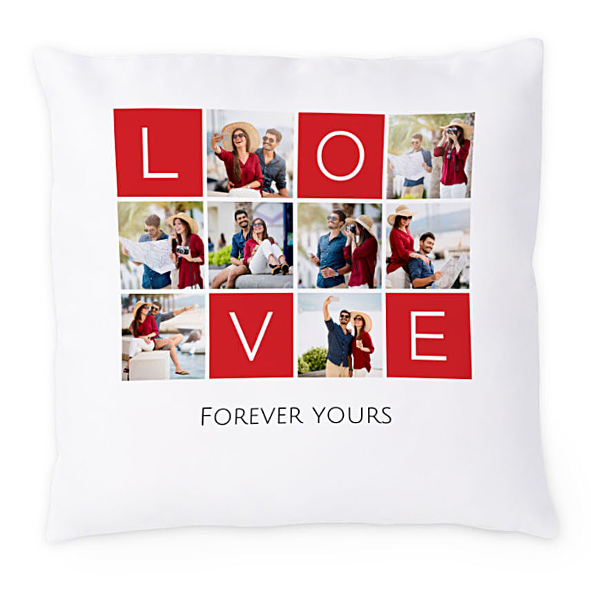 Personalised Love Squares Cushion:Personalised Cushions to UK