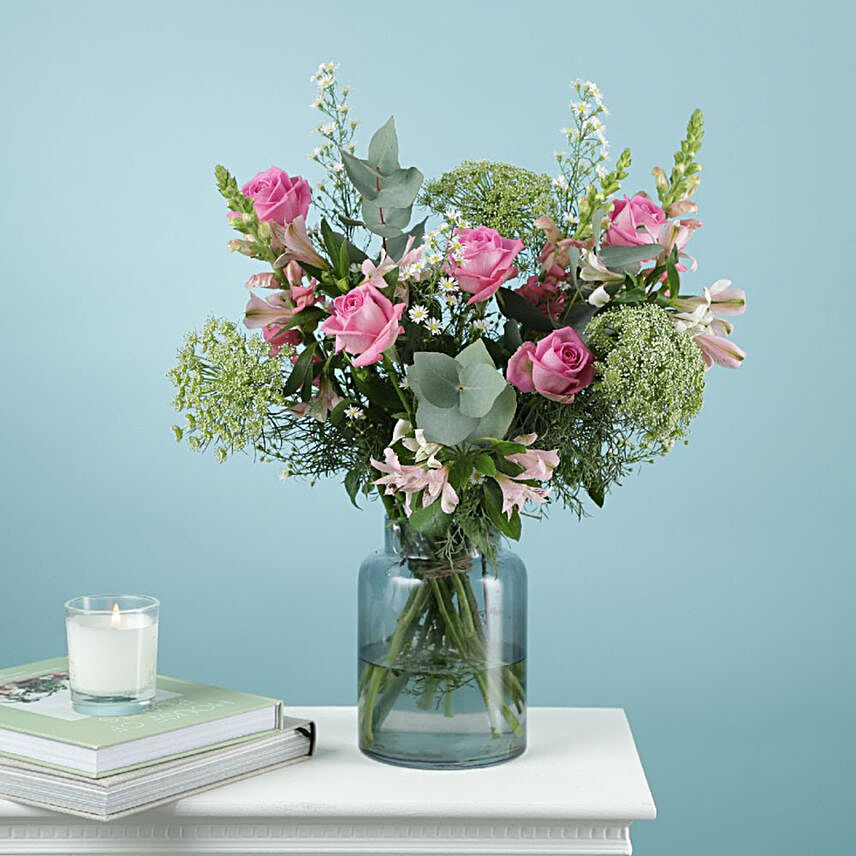 Mixed Flowers Mesmerising Bouquet:Birthday Flowers to UK