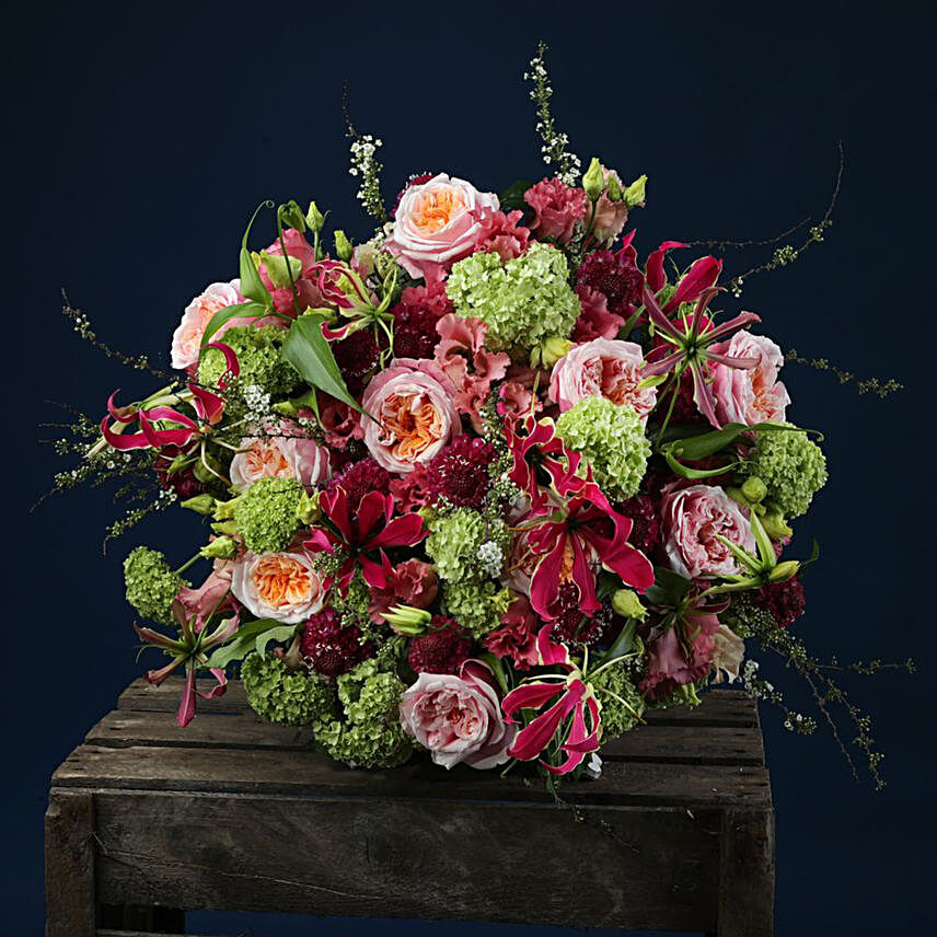 The Luxurious Peony Bunch:mixed Flowers to UK