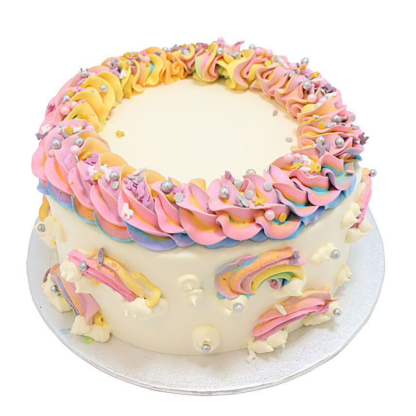 Rainbow Sprinkles Vanilla Cake