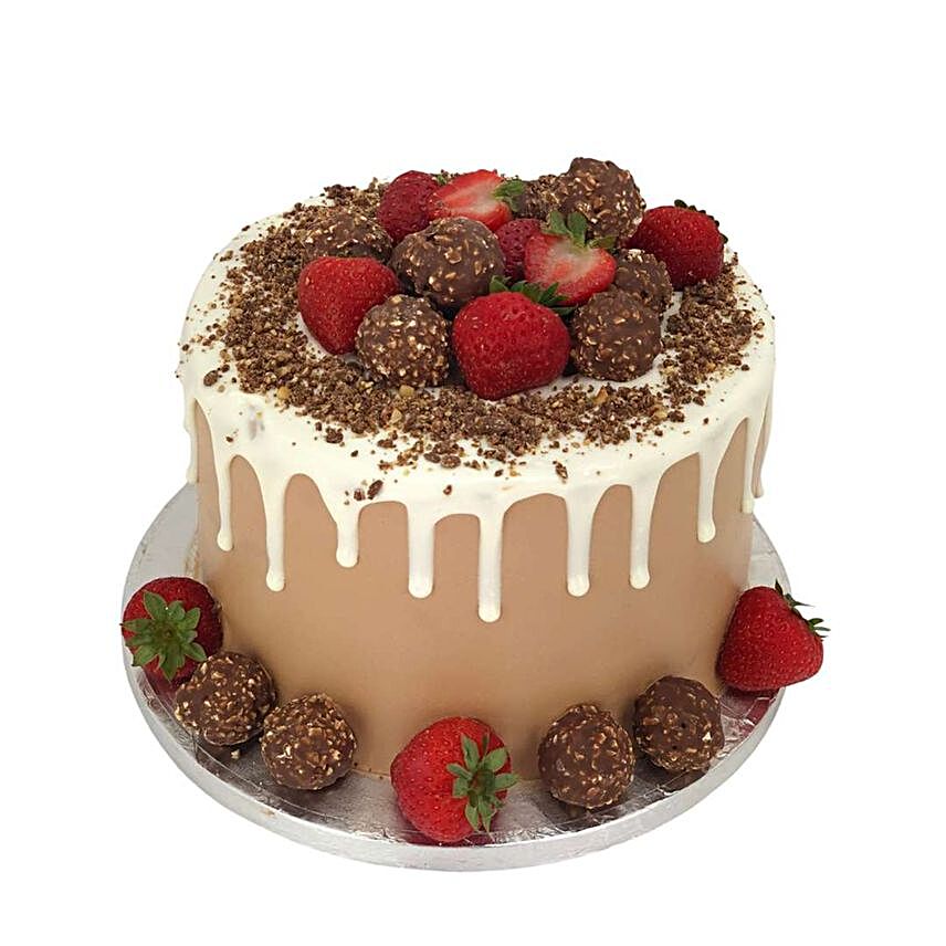 Strawberry & Ferrero Luscious Cake