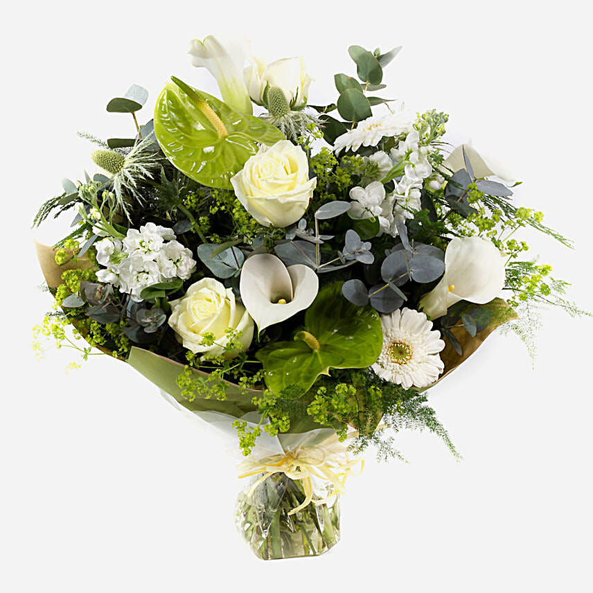 Sparkling Champagne Floral Bouquet