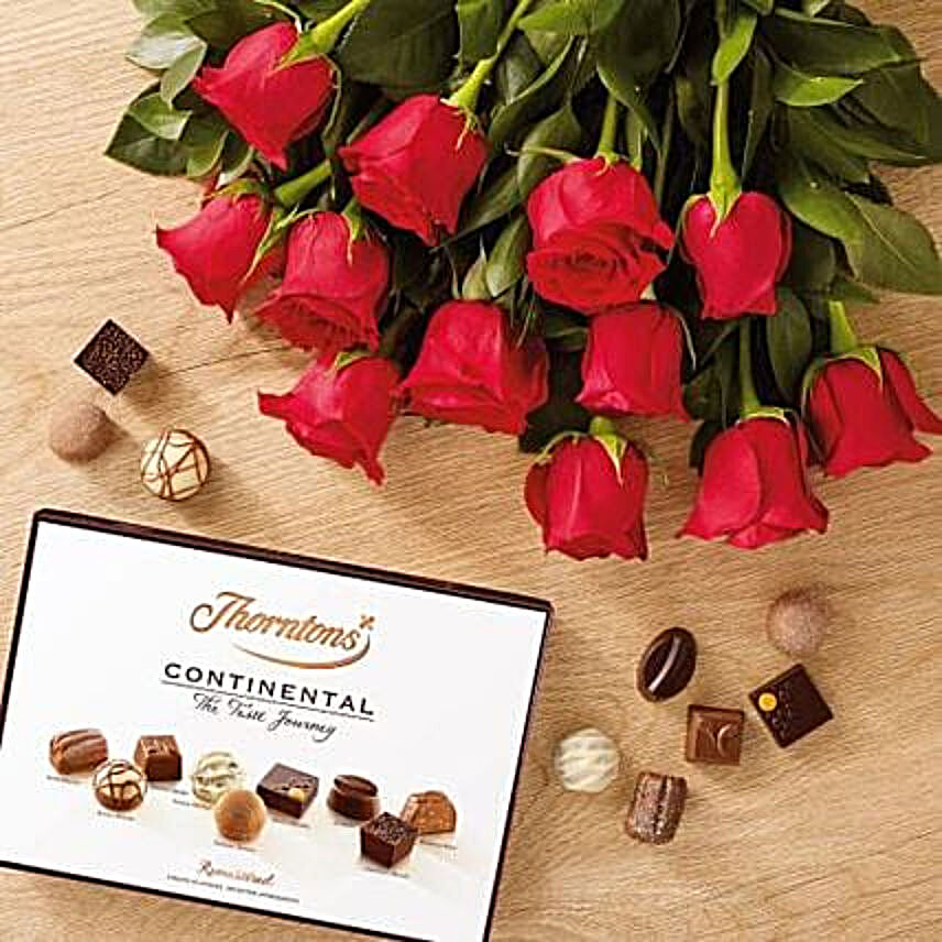 Sweet Scented Roses And Chocolates