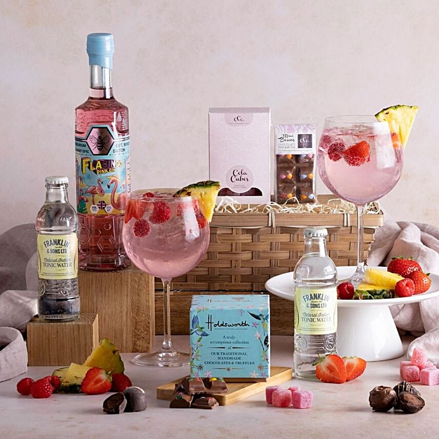 Flagingo Pink Gin Hamper