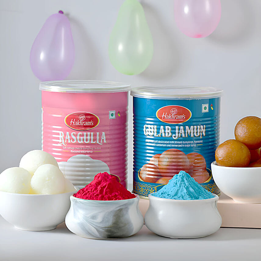 Holi Delight Sweets N Colours Gift Box