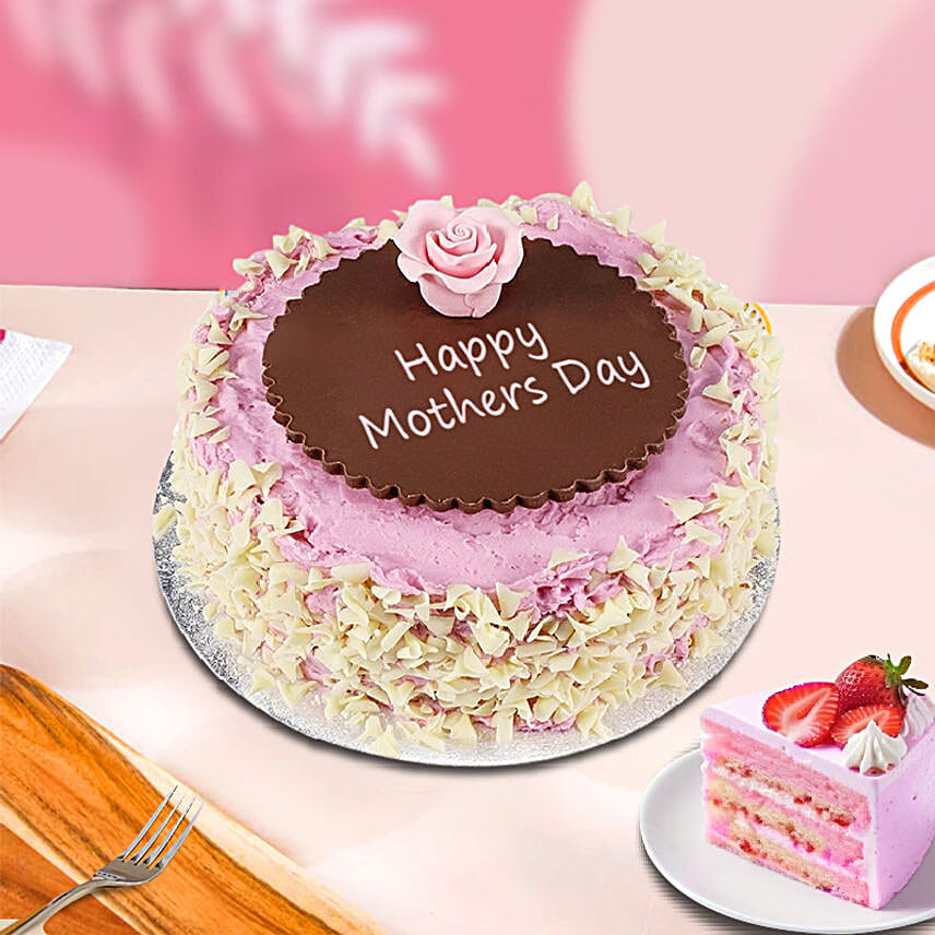 Mothers Day Special Strawberry Cake