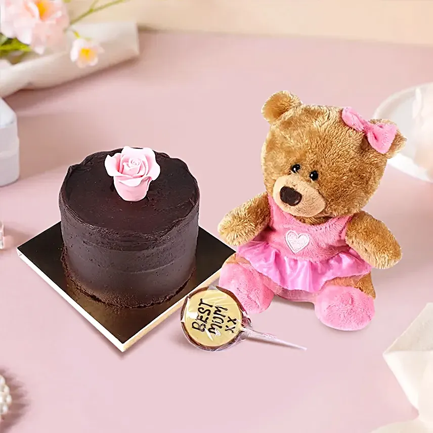 Chocolate Cake N Cuddles For Best Mum