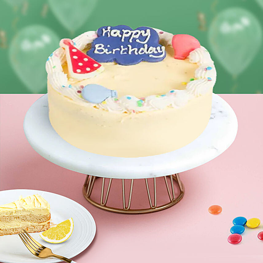 Zesty Vanilla Lemon Cake