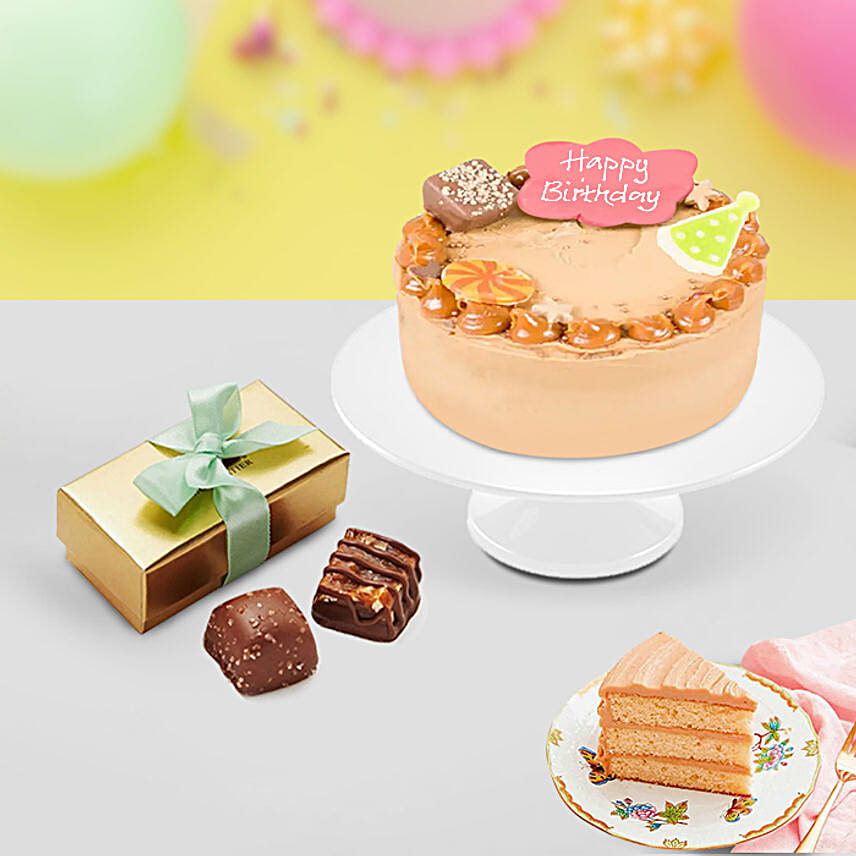Gourmet Caramel Cake Wine N Chocolate