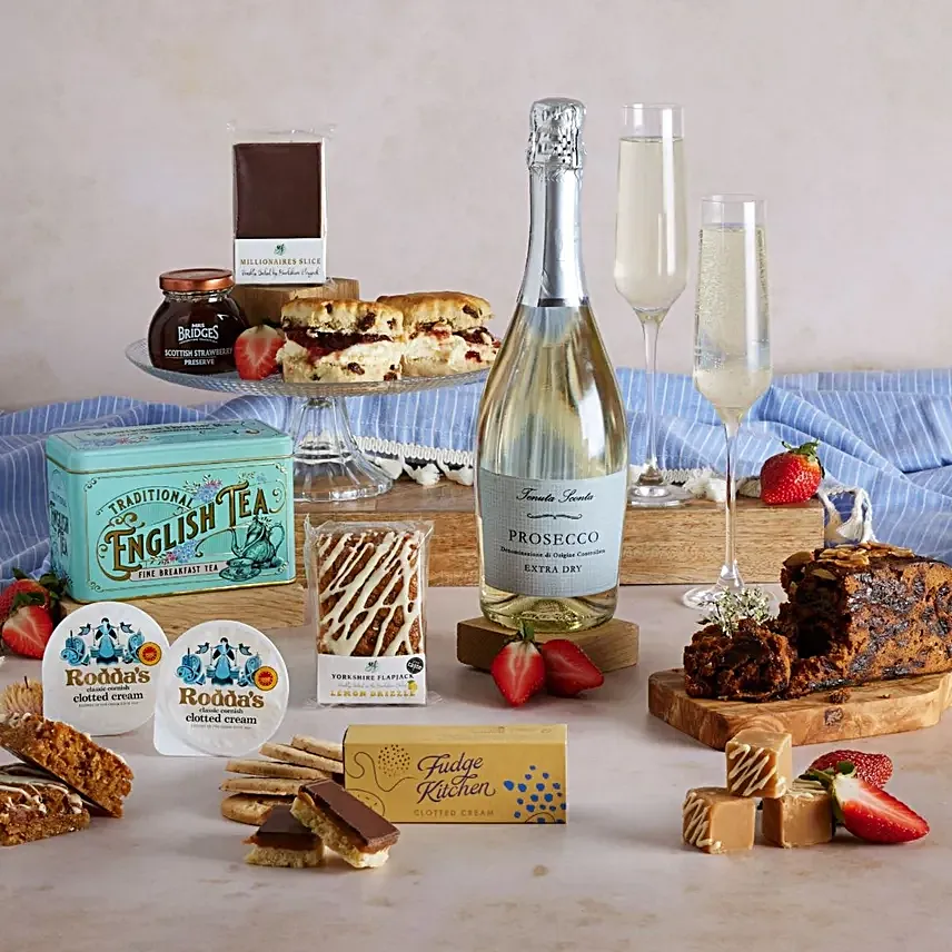 Afternoon Tea With Prosecco Hamper