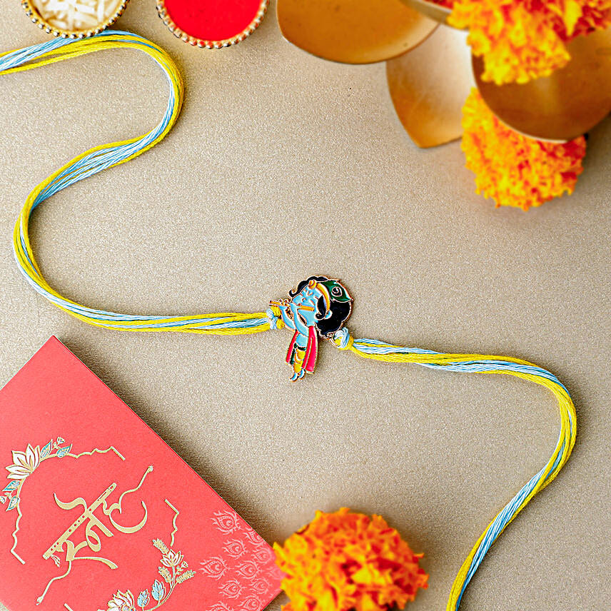 Bal Ganesha N Krishna Rakhi Duo with Nutty Combo