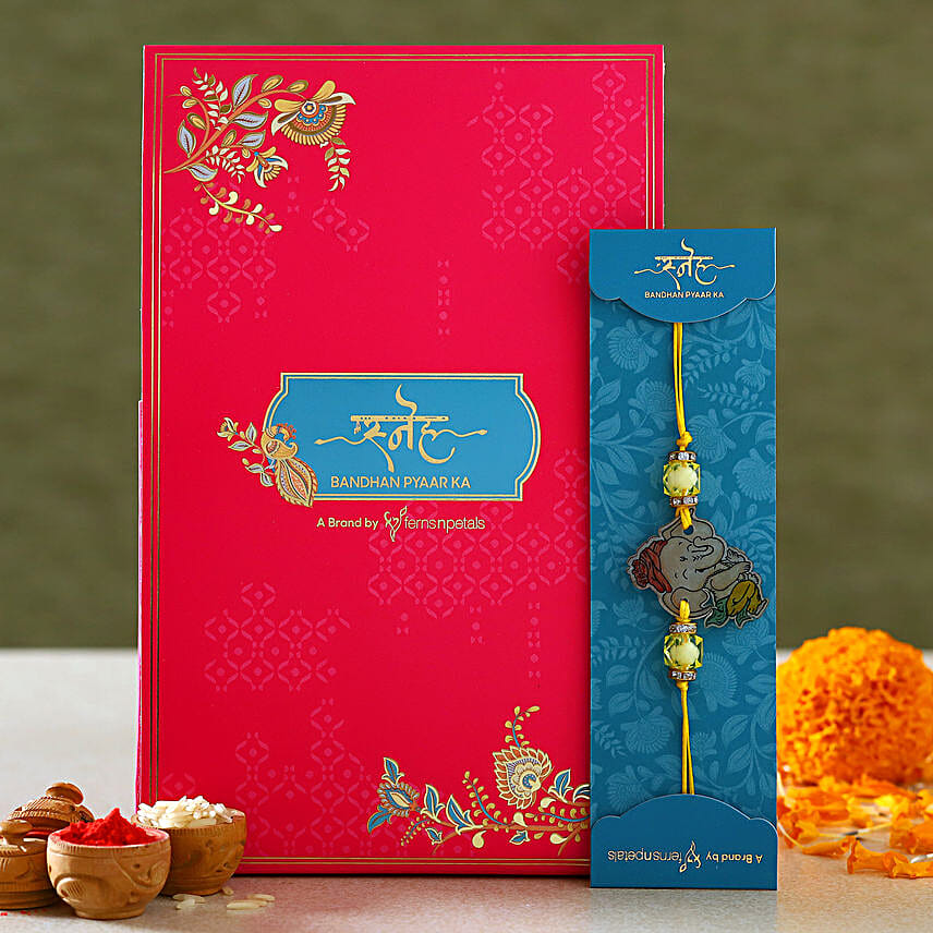 Divine Bal Ganesha Rakhi For Kids