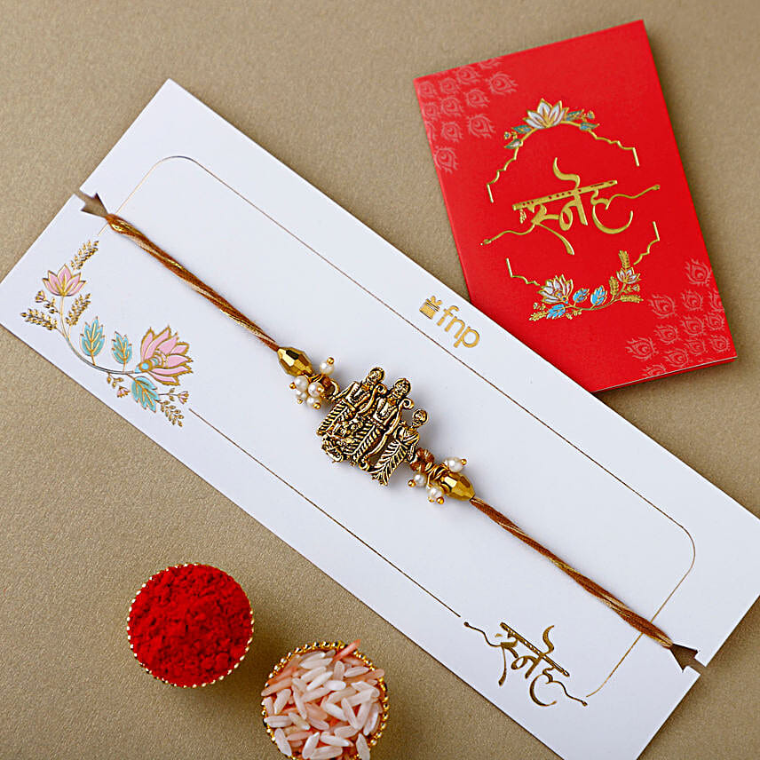 Ethereal Embrace Ram Darbar Rakhi N Belgian Bliss Combo