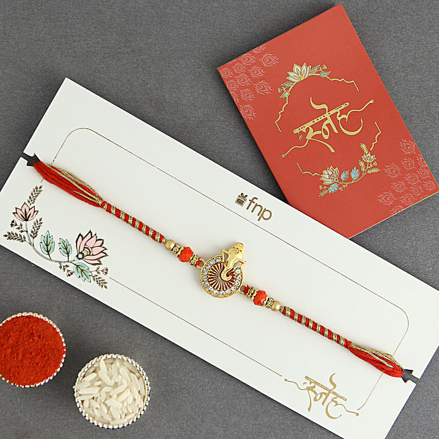 Ethereal Ganesha Harmony Rakhi N Milk Cake delight