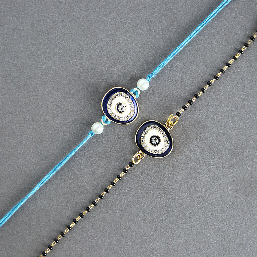 Feng Shui Guardian Evil Eye Bhaiya Bhabhi Rakhi N Besan Laddoo Delight