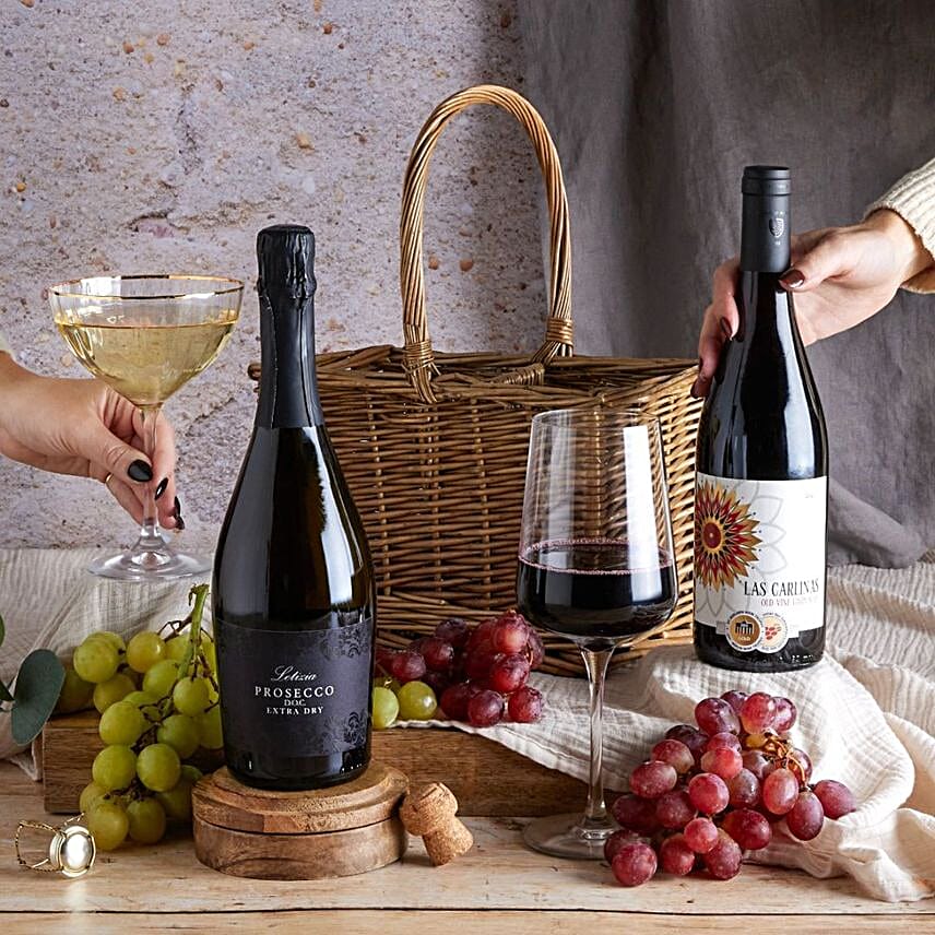 Luxury Wine And Prosecco Hamper