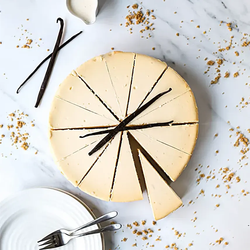 New York Baked Vanilla Cheesecake