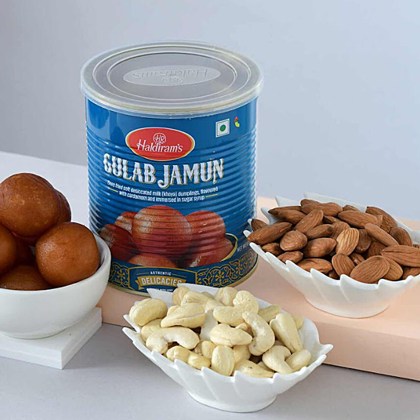 Nuts and Gulabjamun