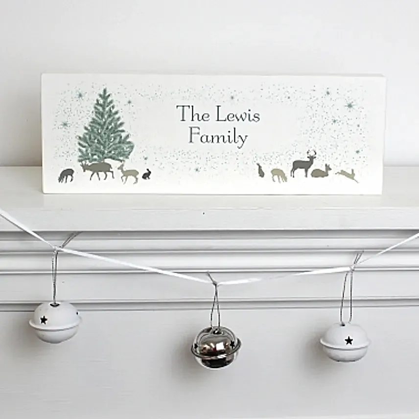 Personalised A Winters Night Mantel Block