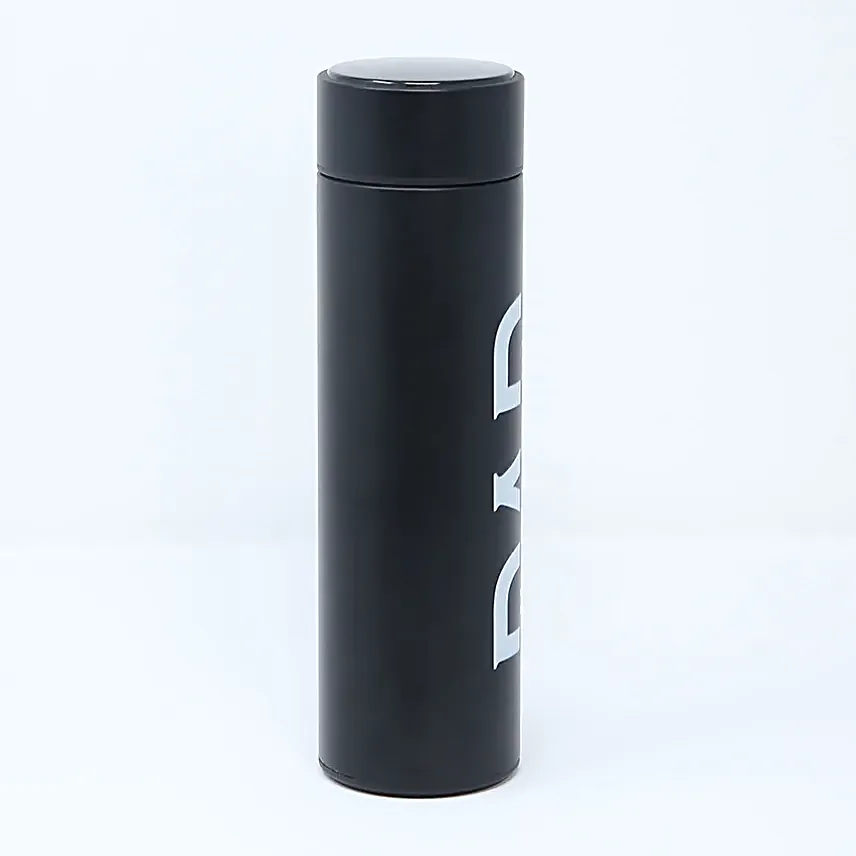 Personalised LED Temp Bottle For Dad