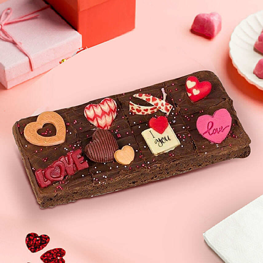 Romantic Brownie Indulgence