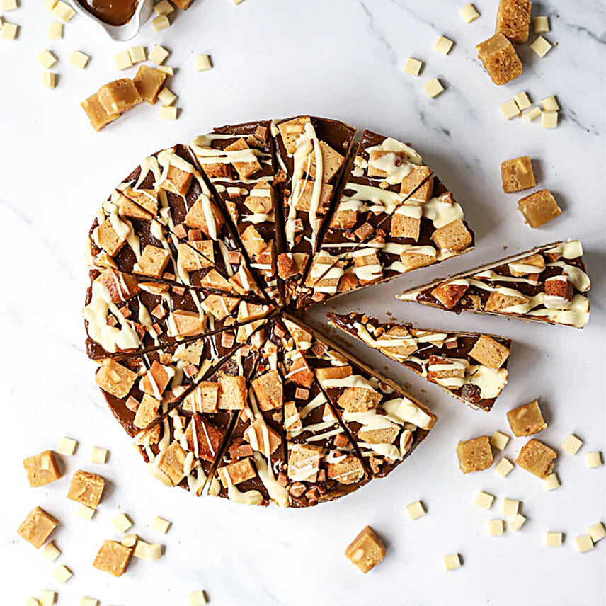 Salted Caramel N Blondie Cheesecake
