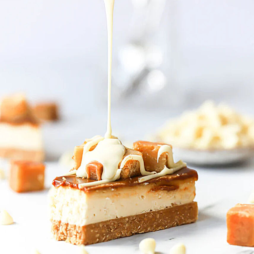 Salted Caramel N Blondie Cheesecake