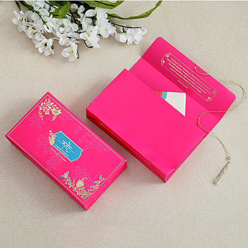 Sneh Floral Rakhi & Lindt Hamper