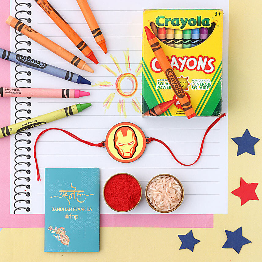 Sneh Ironman Marvel Rakhi N Crayola 24